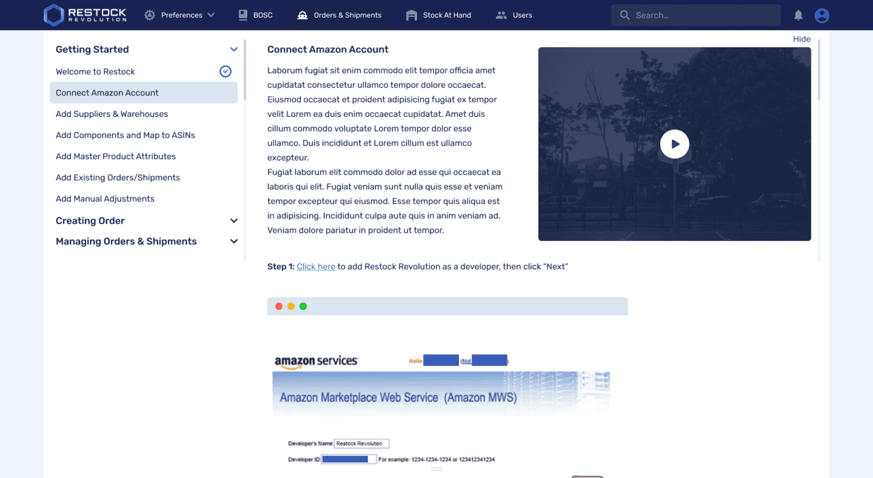 connnect Amazon